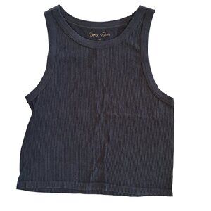 Gypsy & Jade Rib Knot Cropped Tank Top Size Lg/XL